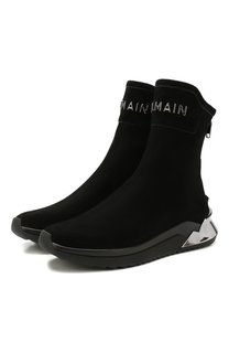 Замшевые кроссовки B-Glove Balmain