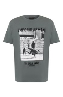 Хлопковая футболка Emporio Armani