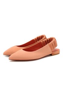 Замшевые балетки Santoni