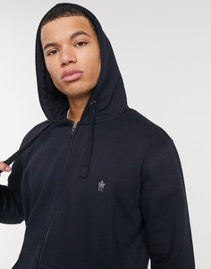 Худи на молнии с логотипом French Connection Essentials Tall-Темно-синий
