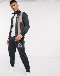Черный спортивный костюм с логотипом Armani EA7 7 Lines