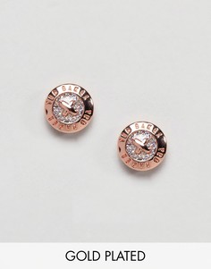 Серьги-пуговицы с блестками Ted Baker-Золотой