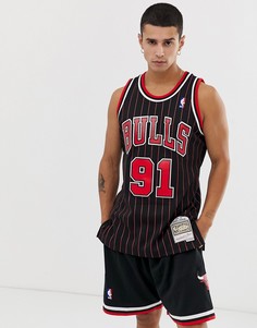 Черная майка Mitchell & Ness Chicago Bulls Rodman Swingman-Черный