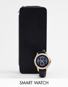 Смарт-часы с кожаным ремешком Emporio Armani - ART5012-Черный