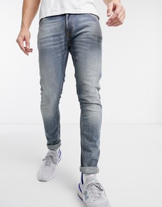 Синие джинсы скинни Nudie Jeans-Синий