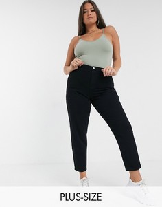 Черные рваные джинсы в винтажном стиле Missguided Plus-Черный