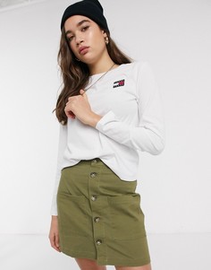 Лонгслив с нашивкой Tommy Jeans-Белый