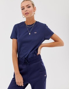 Базовая футболка Tommy Jeans-Темно-синий