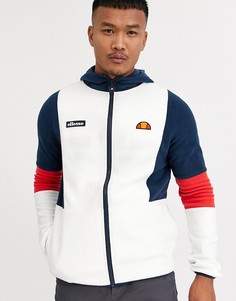 Белая флисовая куртка с воротом на молнии ellesse Sotto-Белый