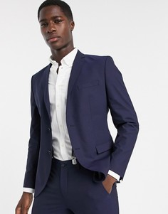 Темно-синий пиджак скинни Selected Homme