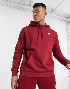 Бордовый худи с логотипом adidas Originals-Красный