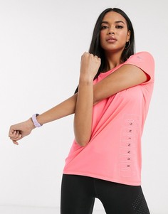 Розовая футболка с логотипом Puma Running-Розовый