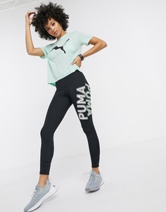 Зеленые леггинсы Puma Modern Sports-Зеленый