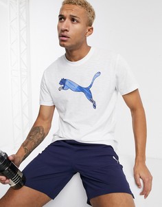 Белая футболка с логотипом Puma-Белый
