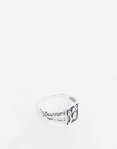 Серебряное кольцо с отделкой ASOS DESIGN-Серебряный
