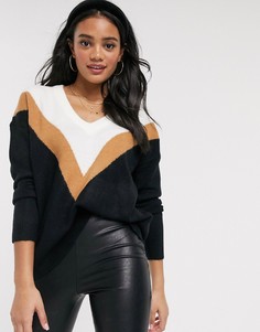 Джемпер с шевронным узором Brave Soul-Мульти