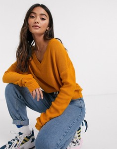 Джемпер с v-образным вырезом Brave Soul-Оранжевый