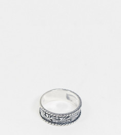 Серебряное кольцо с тиснением Reclaimed Vintage inspired эксклюзивно для ASOS-Серебряный