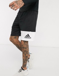 Черные шорты с логотипом adidas Training-Черный