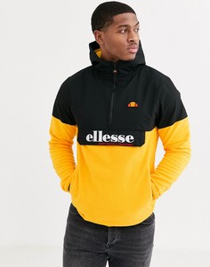 Оранжевая флисовая куртка на молнии 1/4 ellesse Esine-Оранжевый