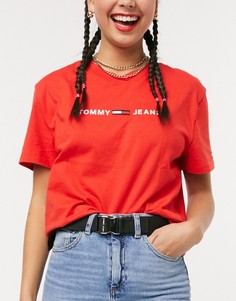 Ремень с логотипом Tommy Jeans-Черный