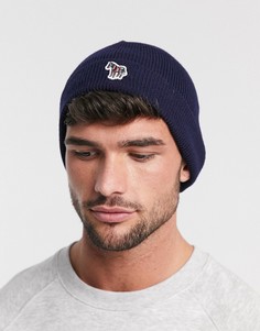 Темно-синяя шапка-бини с логотипом PS Paul Smith-Темно-синий