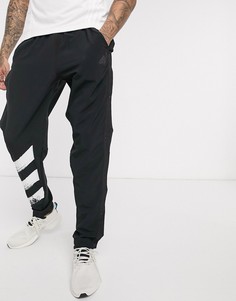 Черные джоггеры с 3 полосами adidas Running-Черный