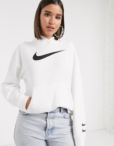 Oversized-худи белого цвета с логотипом Nike Triple-Белый