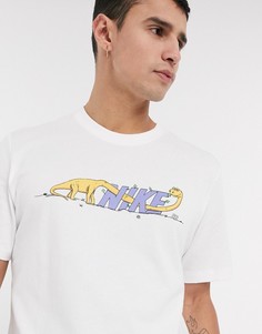 Белая футболка с принтом динозавра Nike SB-Белый
