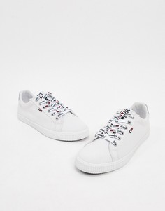 Белые кроссовки на шнуровке Tommy Jeans-Белый