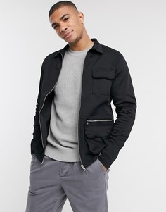 Черная куртка в стиле милитари Jack & Jones Intelligence-Черный