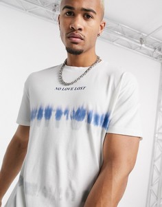 Белая oversize-футболка с принтом тай-дай Jack & Jones-Белый