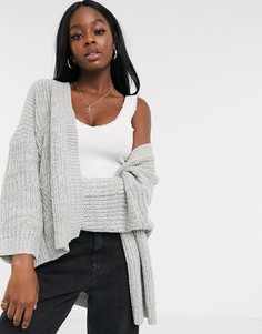 Серый oversized кардиган Brave Soul