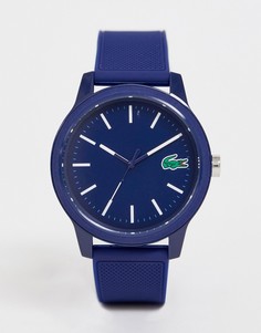 Голубые силиконовые часы Lacoste 12.12-Синий
