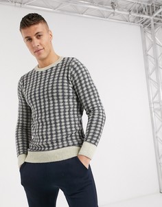 Джемпер с темно-синей и белой отделкой New Look-Белый