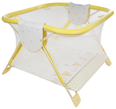 ГЛОБЭКС Манеж детский КНИЖКА Желтый 1100*1050*770 Globex