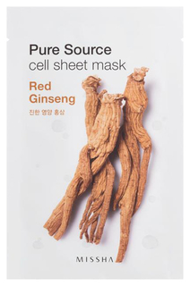 Маска для лица MISSHA Pure Source Cell Sheet Mask Red Ginseng 21 г