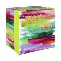 Коробка подарочная Alpha Акварельные разводы фиолетовая 16 х 16 х 10,5 см