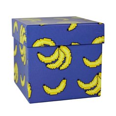Коробка подарочная "Бананы",  9,5 х 9,5 х 9,5 см No Brand