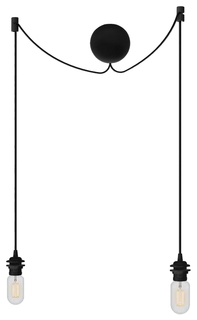 Подвесной светильник VITA copenhagen Cannonball Black на 2 плафона