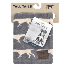 Одеяло для животных Rosewood Tall Tails, флис, серое с собаками, 76х102 см