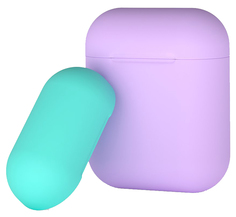 Deppa Чехол AirPods violet-mint