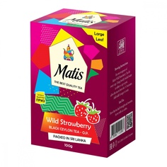 Чай Matis "Земляника", чёрный с добавками, 100гр