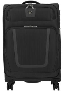 Чемодан унисекс Verage GM-18054W 24 black, серый