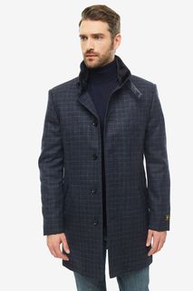 Пальто мужское BAZIONI 2057 синее 64/182 RU