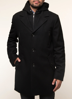 Пальто мужское Sainy 73 черное 50 RU