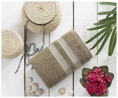 Банное полотенце KARNA коричневый