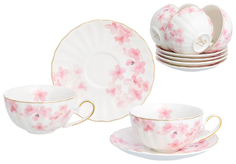 Чайный сервиз Elan Gallery Цветущая розовая сакура 730735 6 пер.