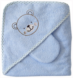 Уголок для купания махровый Baby Nice, голубой