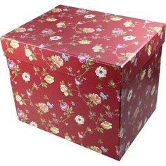Коробка подарочная Alpha красная 21,5 х 21 х 27 см